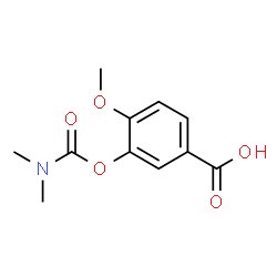 3-((DIMETHYLCARBAMOYL)OXY)-4-METHOXYBENZOIC ACID Structure