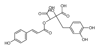 (2R,3S)-2-[(3,4-dihydroxyphenyl)methyl]-2-hydroxy-3-[(E)-3-(4-hydroxyphenyl)prop-2-enoyl]oxybutanedioic acid结构式