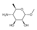 Methyl 4-amino-4,6-dideoxy-α-D-mannopyranoside结构式