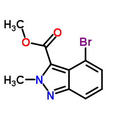 methyl 4-bromo-2-methyl-2H-indazole-3-carboxylate Structure