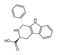 1-phenyl-1,2,3,4-tetrahydro-9H-pyrido[3,4-b]indole-3-carboxylic acid结构式