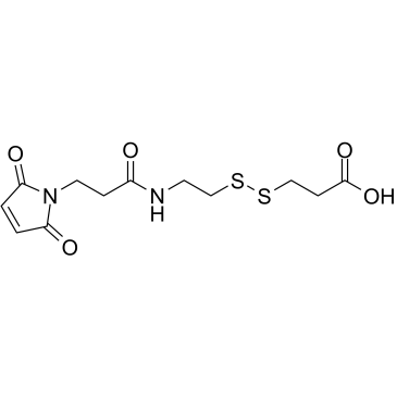 Mal-NH-ethyl-SS-propionic acid Structure