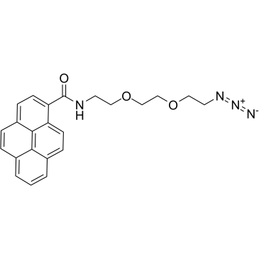 Pyrene-PEG2-azide结构式