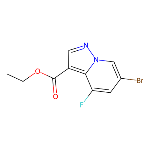 ethyl 6-bromo-4-fluoro-pyrazolo[1,5-a]pyridine-3-carboxylate structure