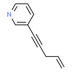 Pyridine, 3-(4-penten-1-ynyl)- (9CI) structure