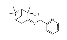 (1R,2R,5R,Z)-2,6,6-trimethyl-3-((pyridin-2-ylmethyl)imino)bicyclo[3.1.1]heptan-2-ol结构式