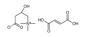 (E)-but-2-enedioic acid,(3R)-3-hydroxy-4-(trimethylazaniumyl)butanoate结构式