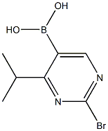 2-Bromo-4-(iso-propyl)pyrimidine-5-boronic acid结构式