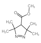 3H-Pyrazole-4-carboxylicacid, 4,5-dihydro-3,3,5,5-tetramethyl-, methyl ester Structure