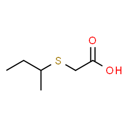 [(1-Methylpropyl)thio]acetic acid Structure