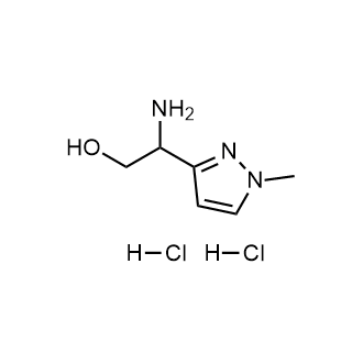 2-Amino-2-(1-methyl-1H-pyrazol-3-yl)ethan-1-ol dihydrochloride structure