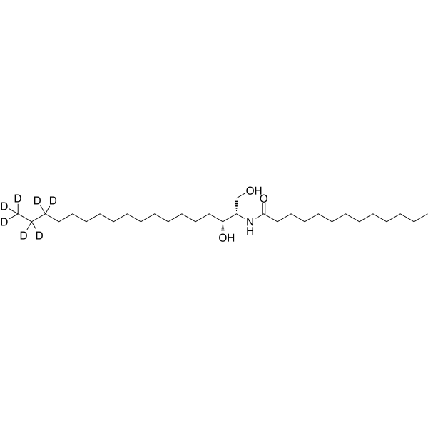 N-Tridecanoyl-D-erythro-sphinganine-d7结构式