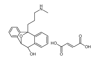 5,10-Epoxy-5H-dibenzo(a,d)cyclohepten-11-ol,10,11-dihydro-5-(3-(methylamino)propyl),(5alpha,10alpha,11beta)-,(Z)-2-butenedioate (1:1) (salt)结构式