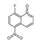 8-fluoro-5-nitro-1-oxidoquinolin-1-ium结构式