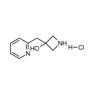 3-(Pyridin-2-ylmethyl)azetidin-3-ol hydrochloride structure