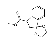 3-carboxy-1-indanone methyl ester, ethylene ketal Structure