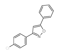 Isoxazole,3-(4-chlorophenyl)-5-phenyl- Structure