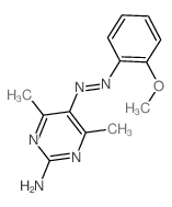 2-Pyrimidinamine,5-[2-(2-methoxyphenyl)diazenyl]-4,6-dimethyl- picture