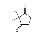 2-Ethyl-2-methyl-1,3-cyclopentanedione Structure