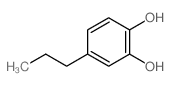 1,2-Benzenediol,4-propyl- structure