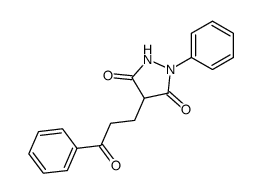 4-(3-oxo-3-phenyl-propyl)-1-phenyl-pyrazolidine-3,5-dione Structure