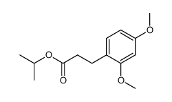 3-(2,4-dimethoxyphenyl)propanoi acid isopropyl ester Structure