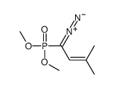 1-diazo-1-dimethoxyphosphoryl-3-methylbut-2-ene Structure