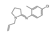 N-(4-chloro-2-methylphenyl)-1-prop-2-enylpyrrolidin-2-imine结构式