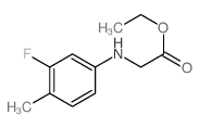 Glycine,N-(3-fluoro-p-tolyl)-, ethyl ester (8CI)结构式