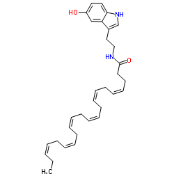 Docosahexaenoyl Serotonin结构式