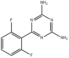 2,4-diamino-6-(2,6-difluorophenyl)-1,3,&结构式