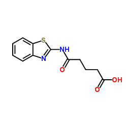 4-(BENZOTHIAZOL-2-YLCARBAMOYL)-BUTYRIC ACID structure