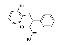 3-(2-amino-phenylsulfanyl)-2-hydroxy-3-phenyl-propionic acid结构式