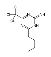4-butyl-6-(trichloromethyl)-1,3,5-triazin-2-amine结构式