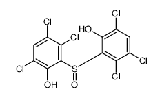 3,4,6-trichloro-2-(2,3,5-trichloro-6-hydroxyphenyl)sulfinylphenol结构式