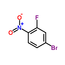 4-溴-2-氟-1-硝基苯结构式