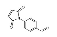 4-(2,5-dioxo-2,5-dihydro-1H-pyrrol-1-yl)benzaldehyde结构式