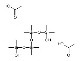 acetic acid,hydroxy-[[[hydroxy(dimethyl)silyl]oxy-dimethylsilyl]oxy-dimethylsilyl]oxy-dimethylsilane Structure