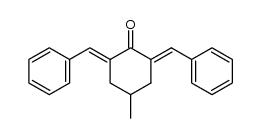 2,6-dibenzylidene-4-methyl-cyclohexanone结构式