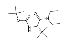 (S)-tert-butyl (1-(diethylamino)-3,3-dimethyl-1-oxobutan-2-yl)carbamate结构式