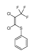 (1,2-dichloro-3,3,3-trifluoroprop-1-enyl)sulfanylbenzene Structure