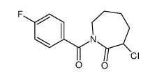 3-Chloro-1-(4-fluorobenzoyl)-2-azepanone结构式