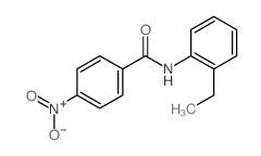N-(2-Ethylphenyl)-4-nitrobenzamide结构式