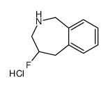 4-氟-2,3,4,5-四氢-1H-2-苯骈吖庚因盐酸盐结构式