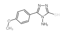 4-AMINO-5-(4-METHOXY-PHENYL)-4H-[1,2,4]TRIAZOLE-3-THIOL结构式
