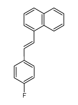 1-(4-fluorostyryl)naphthalene Structure