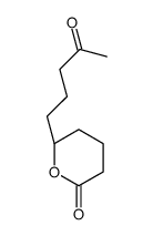 (6S)-6-(4-oxopentyl)oxan-2-one结构式