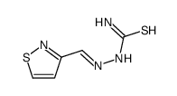 3-Isothiazolecarbaldehyde thiosemicarbazone Structure