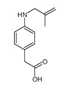 2-[4-(2-methylprop-2-enylamino)phenyl]acetic acid Structure