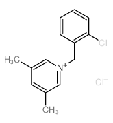 1-[(2-chlorophenyl)methyl]-3,5-dimethyl-pyridine结构式
